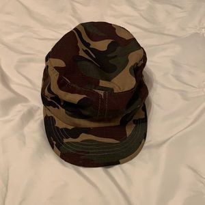 Never worn.  Cute camo hat.